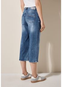 Cecil Damen Loose-fit-Jeans, blau, casual, Gr. 36, unifarben, Jeans, 78% Baumwolle, 20% Polyester, 2% Elasthan, Jeans, High Waist