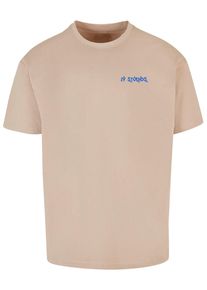 2Y STUDIOS Herren T-Shirt "2Y Studios Herren Thoughts Oversize Tee", braun, casual, Gr. XXL, bedruckt, 100% Baumwolle, Shirts