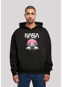 F4NT4STIC Herren Sweatshirt "Premium NASA Space Shuttle Sunset Oversize", schwarz, casual, Gr. S, Obermaterial: 100% Baumwolle, Sweatshirts, Print