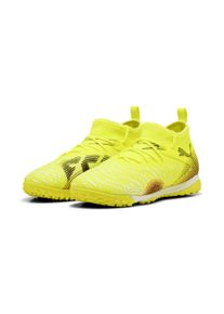 Puma Kinder Fußballschuh "FUTURE 8 MATCH TT Mid Fußballschuhe Jugendliche", Gr. 38gelb alert schwarz sun struck pink, Obermaterial: Synthetik,