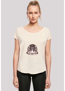 F4NT4STIC Damen T-Shirt "Skelette Lagerfeuer Marshmallow", weiß, casual, Gr. XL, Obermaterial: 100% Baumwolle, Shirts, Premium Qualität