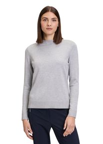 Betty Barclay Damen Strickpullover "Betty Barclay Basic-Strickpullover mit Stehkragen", grau, Basic, Gr. 48, Strick, Obermaterial: 55% Viskose, 30%