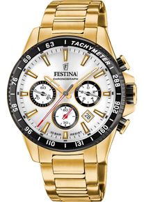 Festina Herren Chronograph "Timeless Chronograph", gold, Armbanduhren, Armbanduhr, Quarzuhr, Herrenuhr, Stoppfunktion, Edelstahlarmband