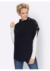 Heine Damen Pullunder "Pullunder", blau, Gr. 46, unifarben, 100% Baumwolle, Pullover