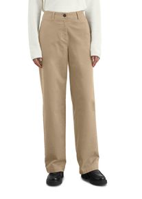 Marc O'Polo MARC O'POLO Damen Chinohose "aus Organic-Cotton-Mix mit Lyocell", braun, casual, Gr. 44, unifarben, Obermaterial: 48% Baumwolle, 36% Lyocell, 13%