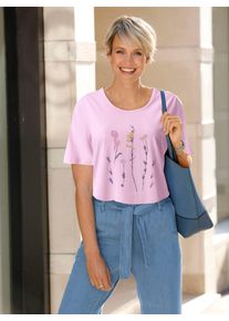 Classic Basics Damen Rundhalsshirt "Shirt", rosa, Gr. 36, unifarben, 100% Baumwolle, Shirts