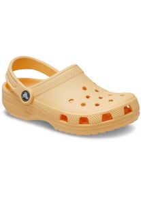 Crocs Kinder Clog "Classic Clog K", Gr. 24, gold, Croslite, unifarben, sportlich, Schuhe, Hausschuh, Schlappen, Sandale mit Fersenriemen