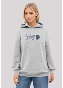 F4NT4STIC Damen Kapuzenpullover "SMILEY", grau, casual, Gr. L, Obermaterial: 80% Baumwolle, 20% Polyester, Pullover, Premium Qualität