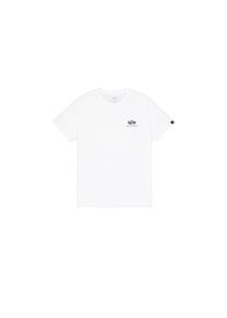 Herren T-Shirt "Alpha Industries Men - T-Shirts Basic T Small Logo", weiß, Gr. XL, Alpha Industries, Obermaterial: 100% Baumwolle, Shirts