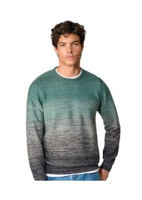 Casamoda Herren Strickpullover "Casamoda Pullover gestreift", grün, Gr. L, 100% Baumwolle, Pullover
