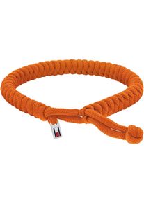 Tommy Hilfiger Herren Armband "AXEL, 2790592, 2790593, 2790594, 2790595", Nylon-Edelstahl, orange, Nylon, Edelstahl, Armbänder, mit Emaille