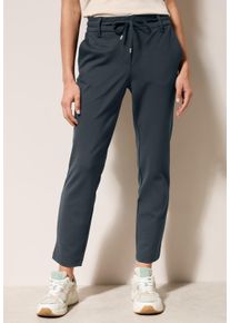 Cecil Damen Jogger Pantsslate khaki, casual, Gr. L, unifarben, Stoff, 67% Viskose, 28% Nylon, 5% Elasthan, Hosen, Middle Waist