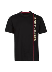 TRIGEMA Herren T-Shirt "TRIGEMA Shirt Deutschland", schwarz, sportlich, Gr. M, 100% Baumwolle, Shirts
