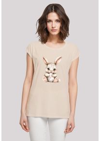 F4NT4STIC Damen T-Shirt "Niedlicher Osterhase mit Ei", weiß, casual, Gr. XXL, Obermaterial: 100% Baumwolle, Shirts, Premium Qualität