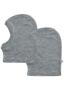 Wheat Damen Schlupfmütze "2 Wool Balaclava Kim", grau, casual, Gr. 52, meliert, Strick, Wolle, Mützen
