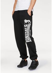 Lonsdale Herren Jogginghose "Men Pants "OCKLE"", schwarz, sportlich, Gr. 4XL, unifarben, angeraute Sweatware, Obermaterial: 100% Baumwolle, Hosen,