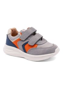bisgaard Kinder Sneaker "yuki Weite: normal", Gr. 28, grau, Textil, Leder, colorblocking, sportlich, Schuhe, Freizeitschuh mit Lederfutter,