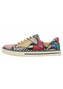 DOGO Damen Sneaker "Sneaker Painting In Harmony Damen Sneaker / Female", Gr. 36, bunt, Lederimitat, Schuhe, Vegan