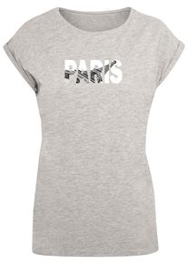Merchcode Herren T-Shirt "Merchcode Damen Ladies Paris Eiffel Tower T-Shirt", grau, casual, Gr. XXL, bedruckt, 100% Baumwolle, Shirts