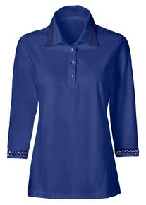 CLASSIC Damen Poloshirt "Shirt", blau, Gr. 40, unifarben, 50% Baumwolle, 50% Modal, Shirts