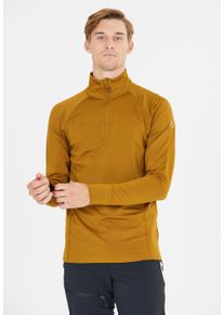 WHISTLER Herren Langarmshirt "Baggio", braun, casual, Gr. XXL, unifarben, 92% Polyester, 8% Elasthan, Shirts, mit hochabschließendem Kragen