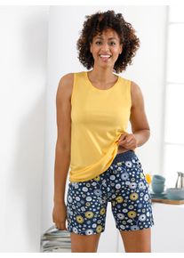 wäschepur WÄSCHEPUR Damen Pyjamaoberteil "Schlafanzug-Shirt", Gr. 36, gelb, 50% Baumwolle, 50% Modal, unifarben, Shirts