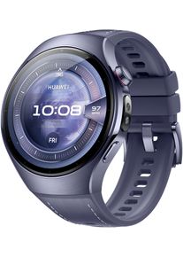 Huawei Smartwatch "WATCH 5 46mm", lila, Smartwatches, X-TAP, Health Glance, 316L Edelstahl, Kompatibel mit iOS & Android