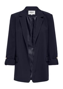 Only Damen Longblazer "ONLBLANCA LIFE 3/4 LOOSE BLAZER CC TLR", blau, modisch, Gr. 34, unifarben, Web, Obermaterial: 100% Polyester, Blazer