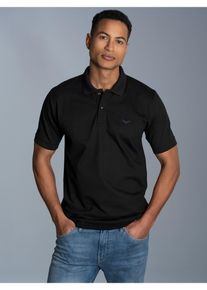 TRIGEMA Herren Poloshirt "TRIGEMA Poloshirt DELUXE Piqué", schwarz, Basic, Gr. M, 100% Baumwolle, Shirts