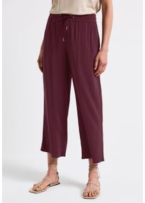 Street One Damen Stoffhose, rot, casual, Gr. 44, unifarben, Stoff, 100% Viskose, Hosen, High Waist