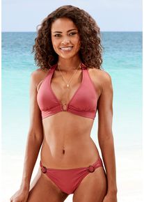 s.Oliver Damen Triangel-Bikini-Top "Rome", rot, Gr. 32, unifarben, Polyamid, Bikini-Oberteile, mit breitem Bündchen