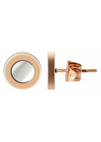 Adelia´s ADELIA ́S Damen Paar Ohrhänger "Neuheit 2025 - Damen Ohrstecker aus poliertem Edelstahl Ø 10 mm", Damen, Edelstahl, silber, Edelstahl, Ohrringe
