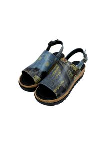 DOGO Damen Sandalette "Gigi Sea Sparkle Damen Sandalen/ Sandaletten / Female", Gr. 36, blau, Lederimitat, Schuhe, Vegan