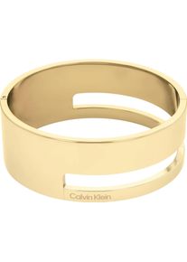 Calvin Klein Damen Armreif "GEOMETRIC ESSENTIALS, 35000673, 35000674", Edelstahl, gold, Edelstahl, Armbänder