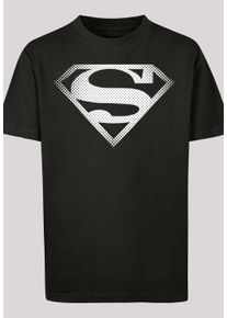 F4NT4STIC Jungen Kurzarmshirt "F4NT4STIC Kinder Superman Spot Logo with Kids Basic Tee", schwarz, casual, Gr. 122, unifarben, 100% Baumwolle, Shirts
