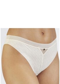 Lascana Damen String, Gr. 48, beige, Spitze, Obermaterial: 81% Polyamid, 19% Elasthan, Unterhosen, aus Spitze in moderner Optik mit extraflachen