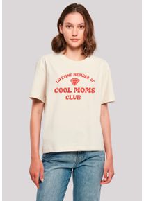 F4NT4STIC Damen T-Shirt "Mothers Day Cool Moms Club", weiß, casual, Gr. S, Obermaterial: 100% Baumwolle, Shirts, Premium Qualität