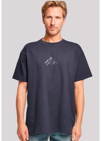 F4NT4STIC Herren T-Shirt "Mountain", blau, casual, Gr. M, Obermaterial: 100% Baumwolle, Shirts, Premium Qualität