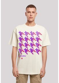 F4NT4STIC Herren T-Shirt "Hahnentritt Pink", beige, casual, Gr. XXL, Obermaterial: 100% Baumwolle, Shirts, Print