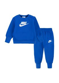 Nike Sportswear Kinder Jogginganzug "NKN SUSTAINABLE CREW SET", blau, sportlich, Gr. 80, unifarben, Sweatware, Obermaterial: 100% Polyester,