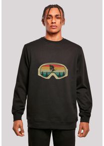 F4NT4STIC Herren Sweatshirt "Retro Skibrille Wintersport", schwarz, casual, Gr. XXL, Obermaterial: 50% Baumwolle, 50% Polyester, Sweatshirts, Premium