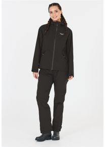 WEATHER REPORT Damen Regenhose "Gust", schwarz, sportlich, Gr. 48, unifarben, 100% Polyester, Hosen, mit 10.000 mm Wassersäule