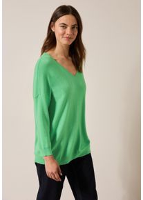 Cecil Damen Strickpullovericed neon grün, casual, Gr. XL, unifarben, Strick, Obermaterial: 50% Viskose, 28% Polyester, 22% Nylon, Pullover