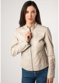 Mauritius Damen Lederjacke "MWCelly", weiß, modisch, Gr. XXL, unifarben, Obermaterial: 100% Schafsleder. Futter: 100% Polyester. Ärmelfutter: 100%
