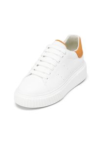 Marc O'Polo MARC O'POLO Damen Sneaker "aus Rindleder", Gr. 40, orange, Obermaterial: 100% Leder, unifarben, Schuhe