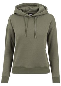 Urban Classics Damen Kapuzenpullover "Urban Classics Damen Ladies Hoody", grün, casual, Gr. XL, unifarben, 63% Baumwolle, 37% Polyester, Pullover