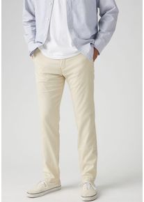Levi's LEVI'S Herren Chinohose "Chino Taper", weiß, casual, Gr. 34, Web, Obermaterial: 70% Baumwolle, 28% Leinen, 2% Elasthan, Hosen, mit optimalem
