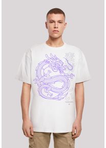F4NT4STIC Herren T-Shirt "Drache Japan", weiß, casual, Gr. XL, Obermaterial: 100% Baumwolle, Shirts, Print