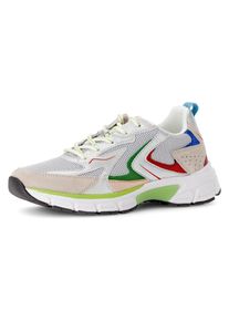 Gabor Damen Keilsneaker "FLORENZ", Gr. 40, silber, Textil, Kalbsleder, sportlich, Schuhe, Freizeitschuh, Halbschuh, Schnürer in Bequemweite G (= weit)