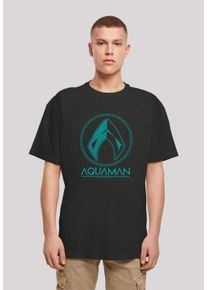 F4NT4STIC Herren T-Shirt "DC Comics Aquaman Aqua Logo", schwarz, casual, Gr. 4XL, Obermaterial: 100% Baumwolle, Shirts, Print